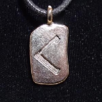 Kenaz Rune Necklace